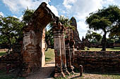 Ayutthaya, Thailand. Wat Phra Ram, West entrance.